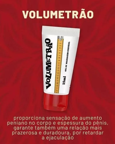 Gel Volumetrão ORIGINAL + Volume + Ereção + Prazer 2 unidades